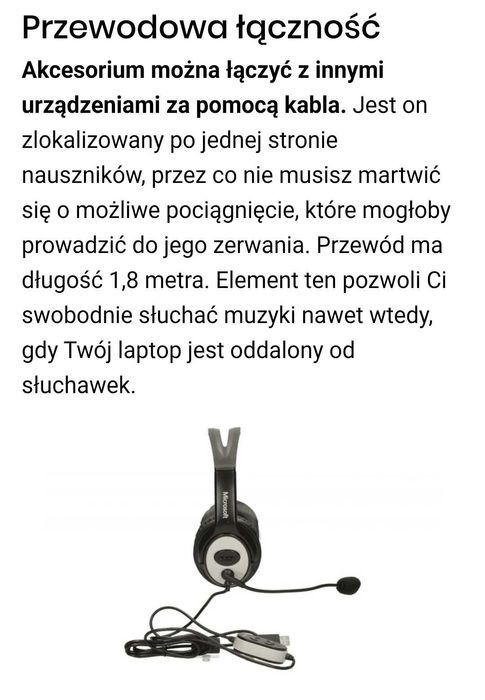 Słuchawki Microsoft LifeChat LX-3000 stan idealny.