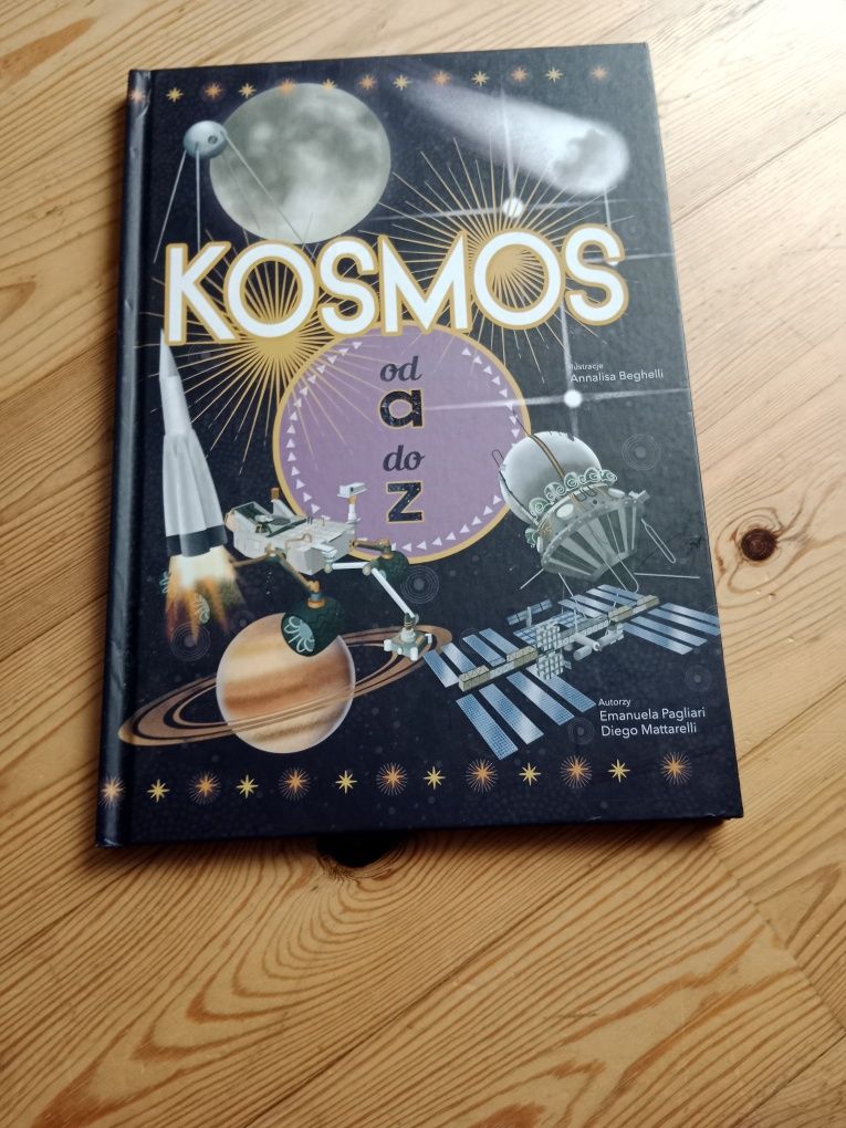 Książka edukacyjna o kosmosie Kosmos od a do z