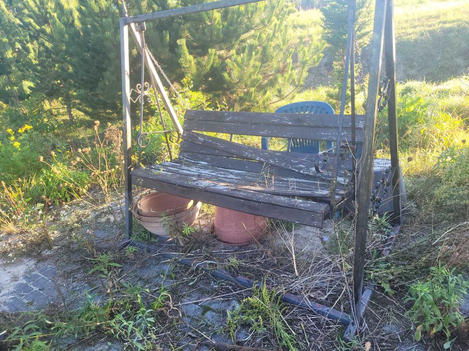 Huśtawka ogrodowa stalowa