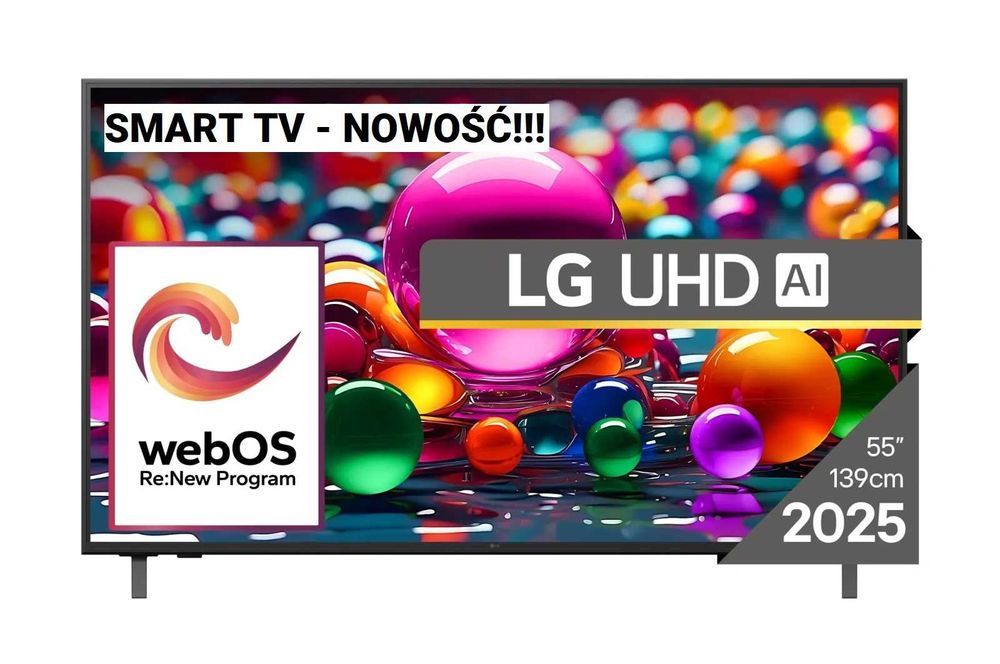 Telewizor LED LG 55UA75006LA  4K Smart TV webOS 25 Bluetooth AirPlay