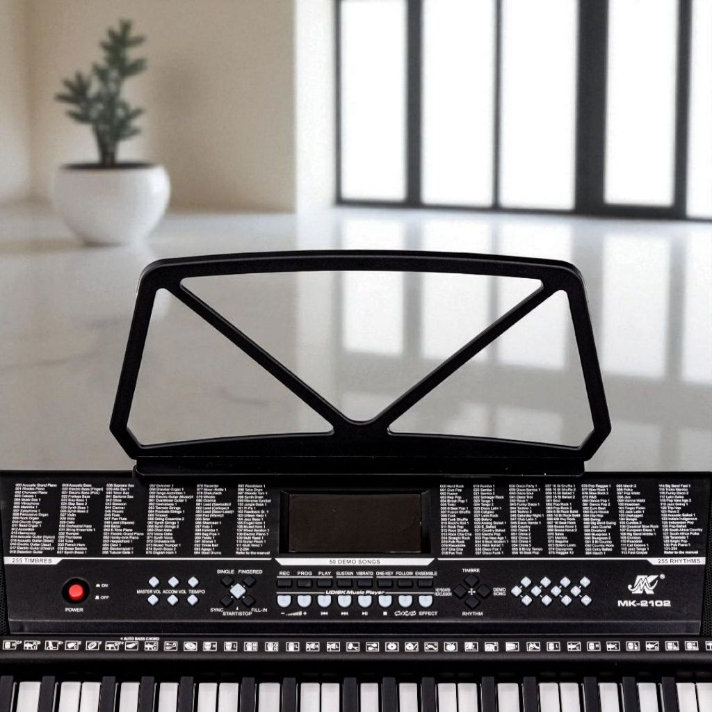 Keyboard 61 klawiszy z podstawką – idealny do nauki gry