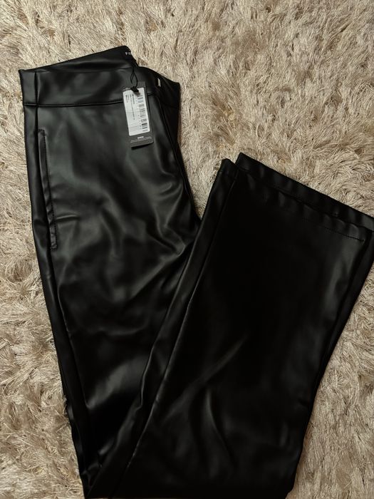 Шкіряні штани,утеплені plt