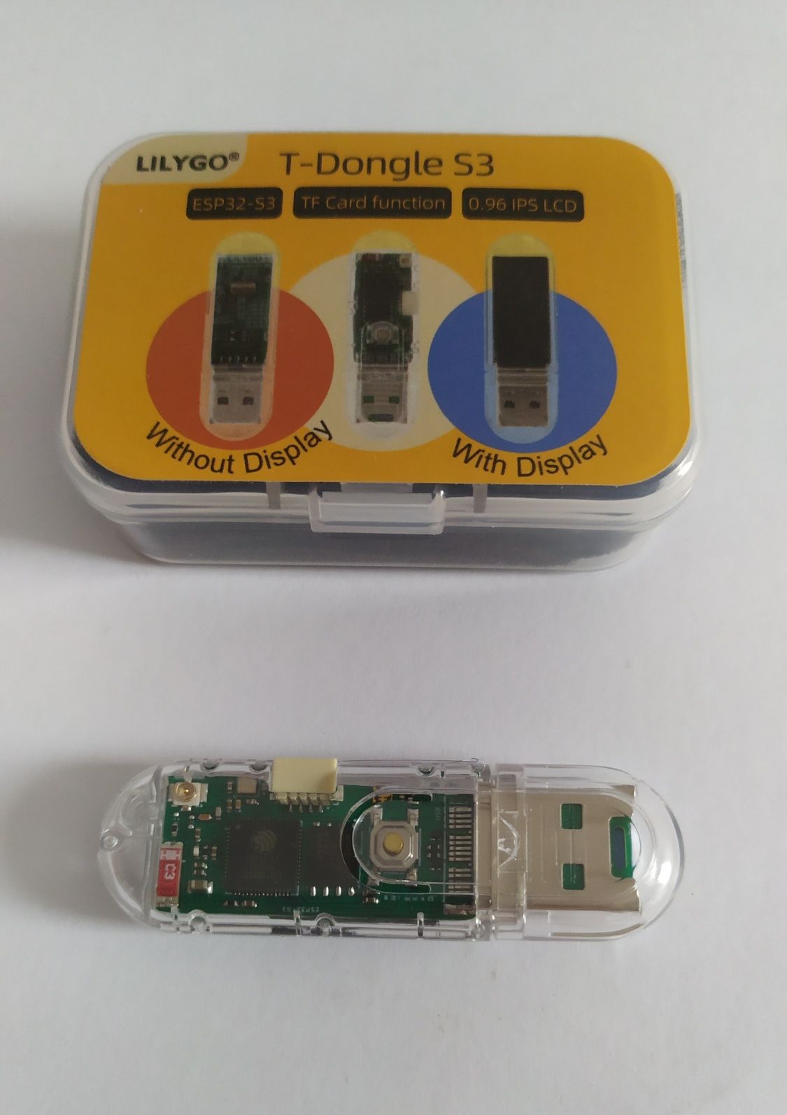 ESP32-S3 LilyGo T-Dongle LCD 0.96" Wifi Bluetooth Slot SD