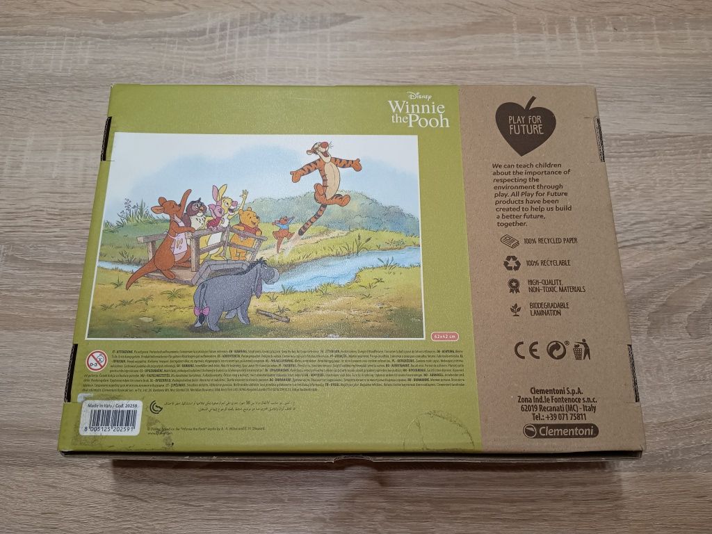 Puzzle maxi 24 el. Play for future. Kubuś Puchatek Clementoni