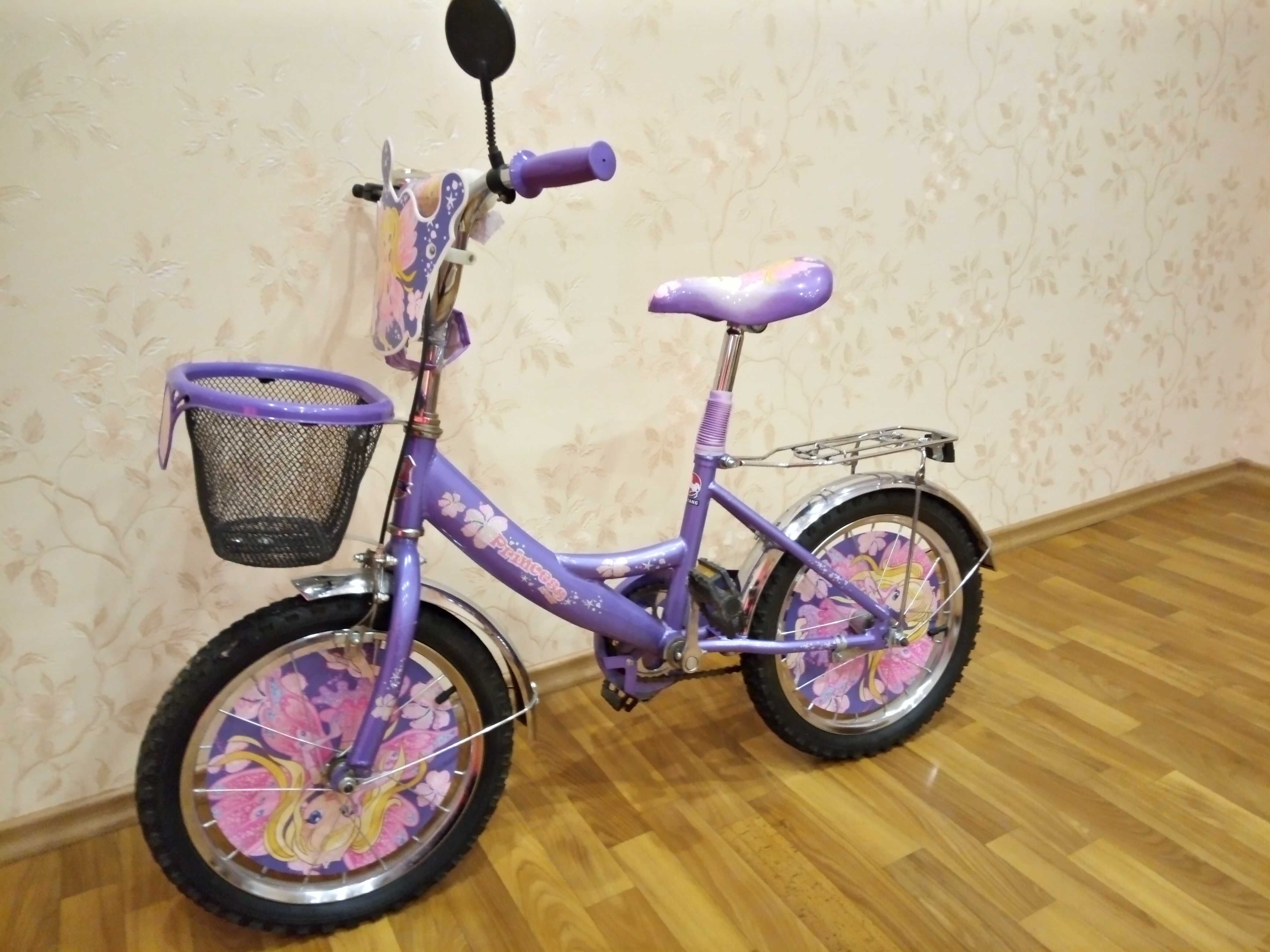 Дитячий велосипед Mustang Princess disney  майже новий
