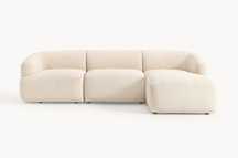 Sofa narożna modułowa Boucle Sofia 3-osobowa