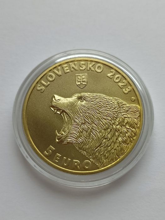 Словакия 5 евро 2022 год. Фауна. Состояние.