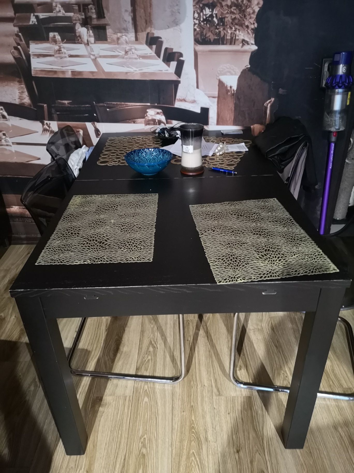 Stół BJURSTA rozkładany Ikea 80/140/180 wenge