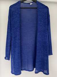 Narzutka sweter damski H&M chabrowy blue rozmiar XS do M nowy outlet