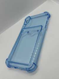 Obudowa do telefonu Etui Case Iphone X/XS Przeźroczysto-Niebieskie 90