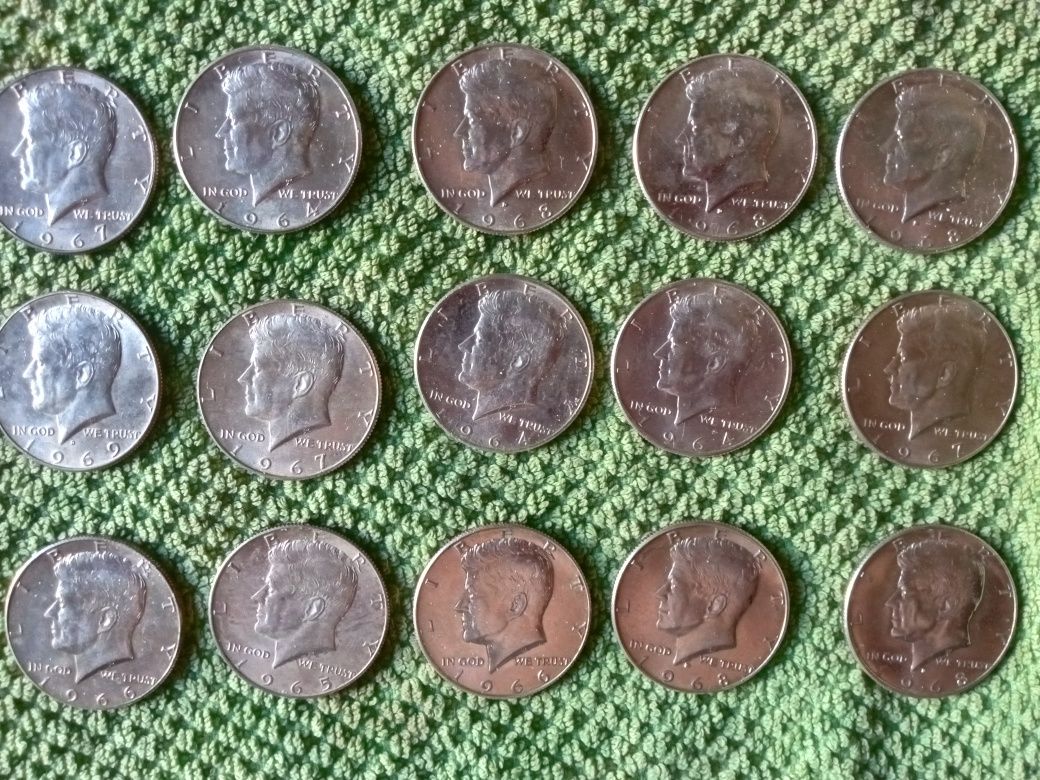 50 центов США серебро (оригинал)