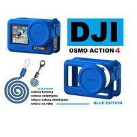 osłona silikonowa kamery + kapsel + 2 smycze DJI Osmo Action 4 BLUE