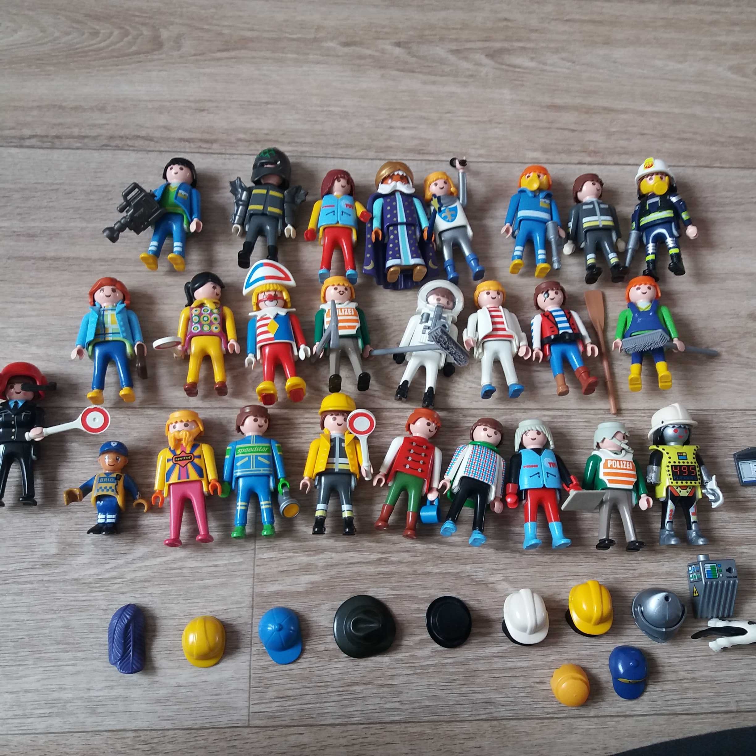 playmobil ludziki, narzędzia budowlane, zestaw 26 postaci