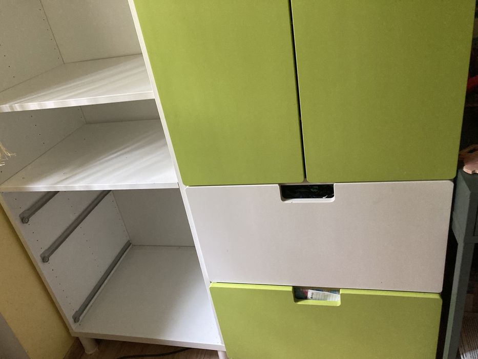 STOVA Szafy Ikea zielone białe dla dzieci