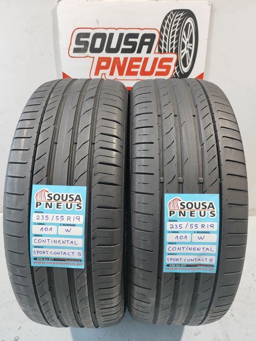 2 pneus como novos 235-55R19 Continental - Oferta da entrega all