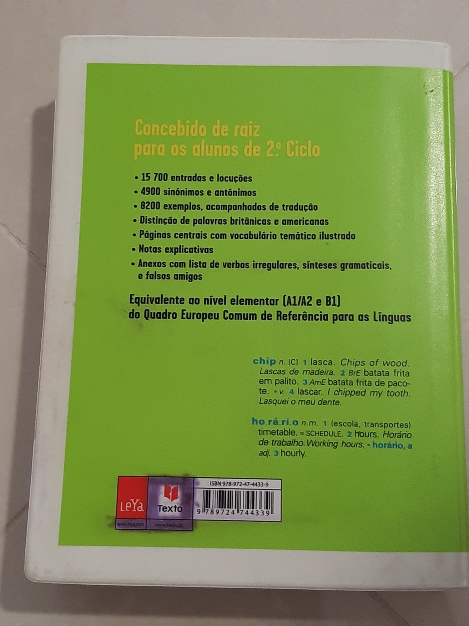 Dicionário Inglês 2° ciclo