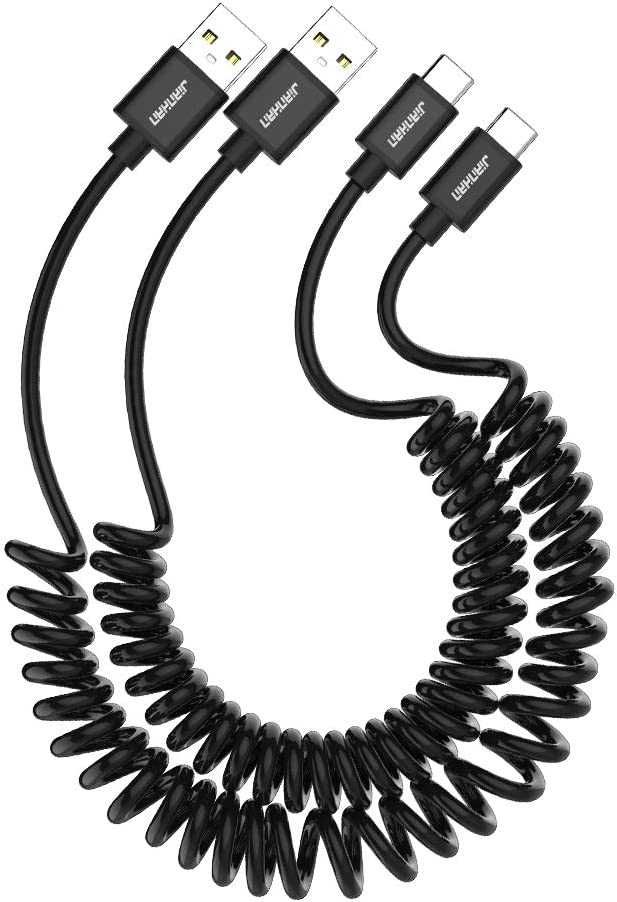 Кабель USB-C кабель JianHan, спіральний, кабель зарядний Type C