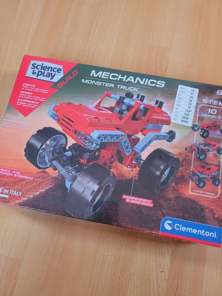 Nowe klocki Clementoni Mechanics Monster Truck