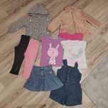 Zestaw dziewczynka rozm. 92-98 bluza x2, leginsy,bluzka