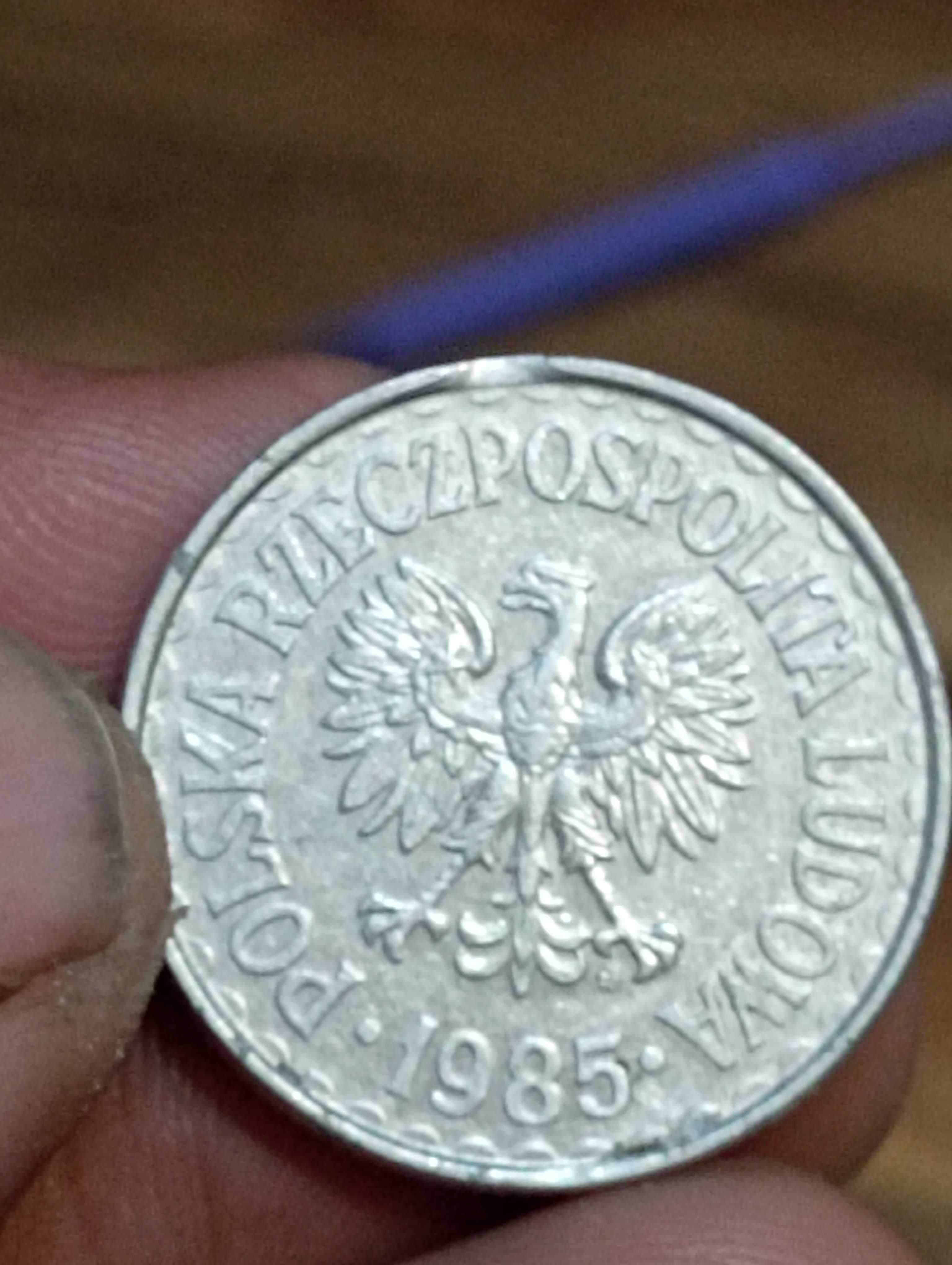 Sprzedam monete 1 zloty 1985 r Destrukt koncowka blachy