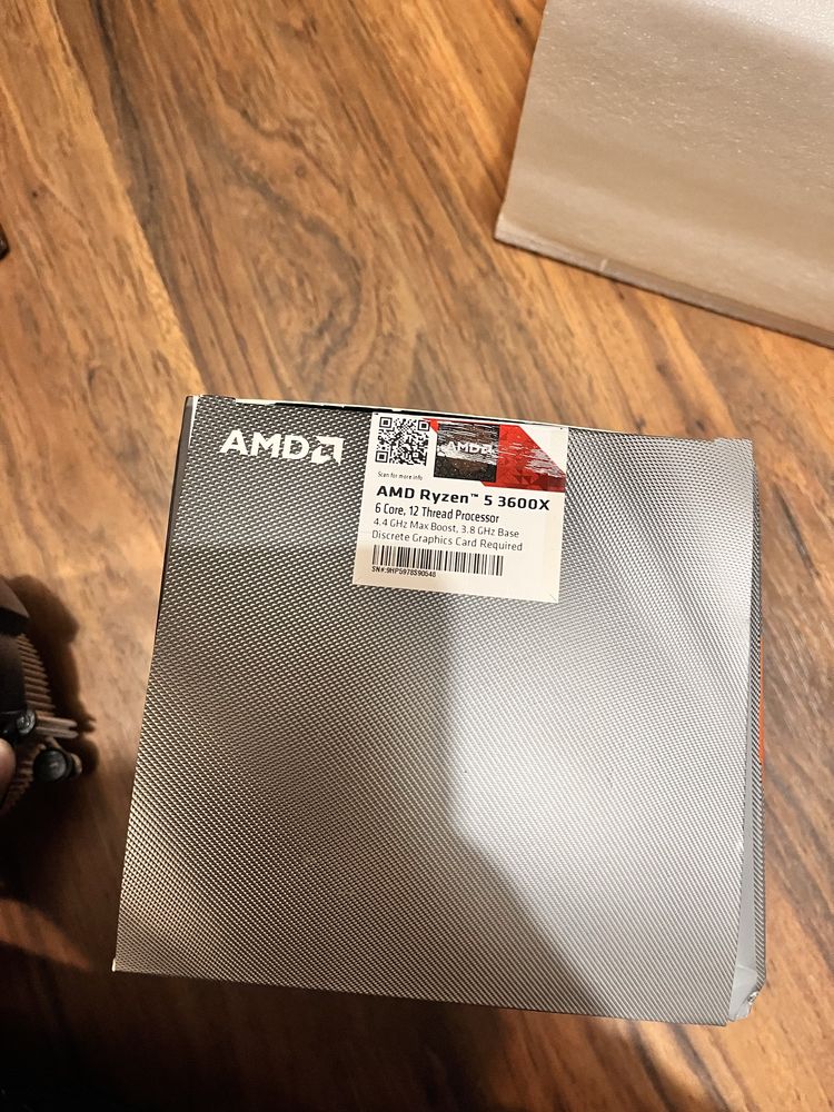 Ryzen 5 3600X box wraith 3,8ghz 4,4ghz amd procesor 6 rdzeni 12 watkow