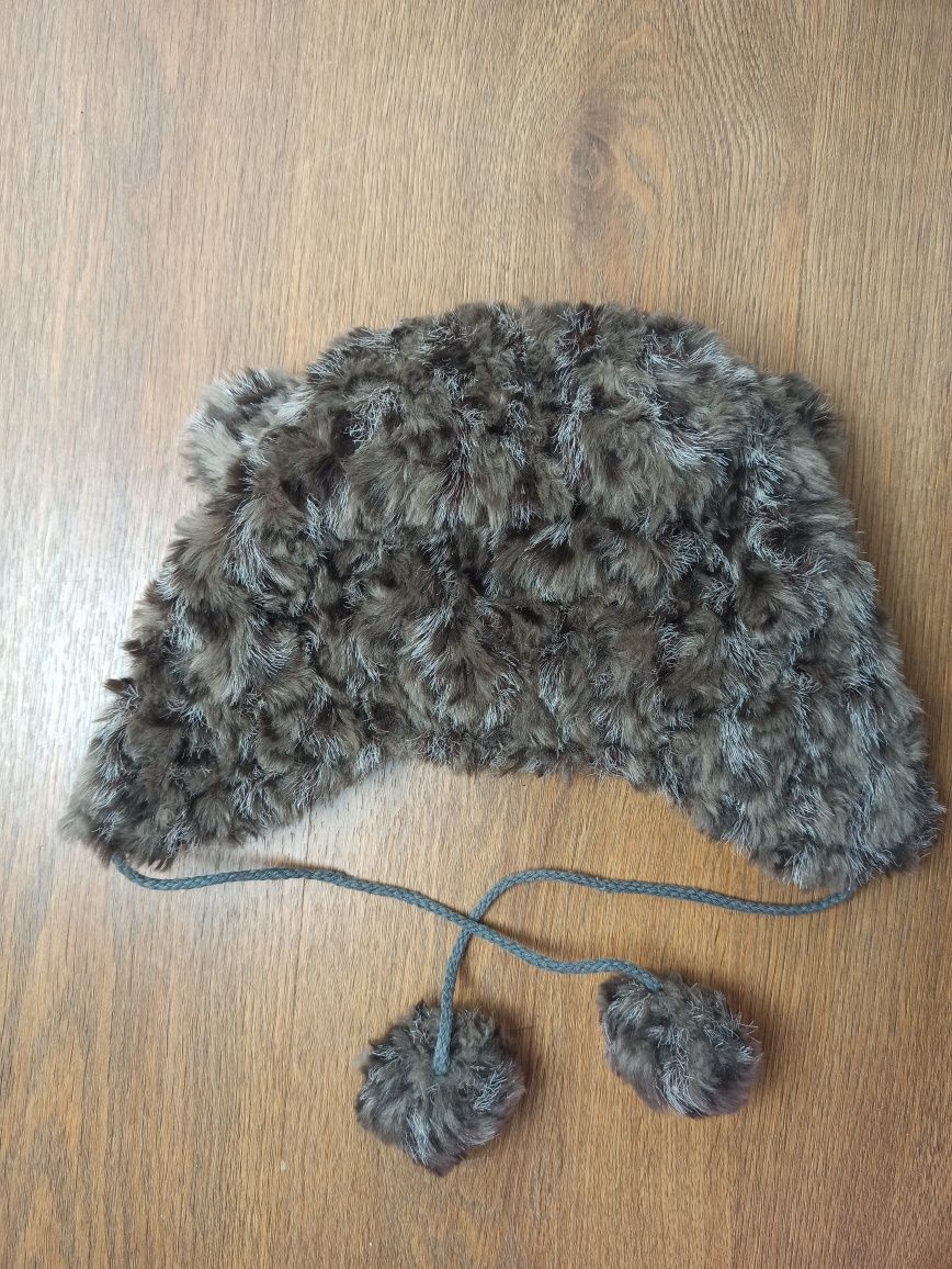 Vintage Y2K Lain Winter Furry Bear hat