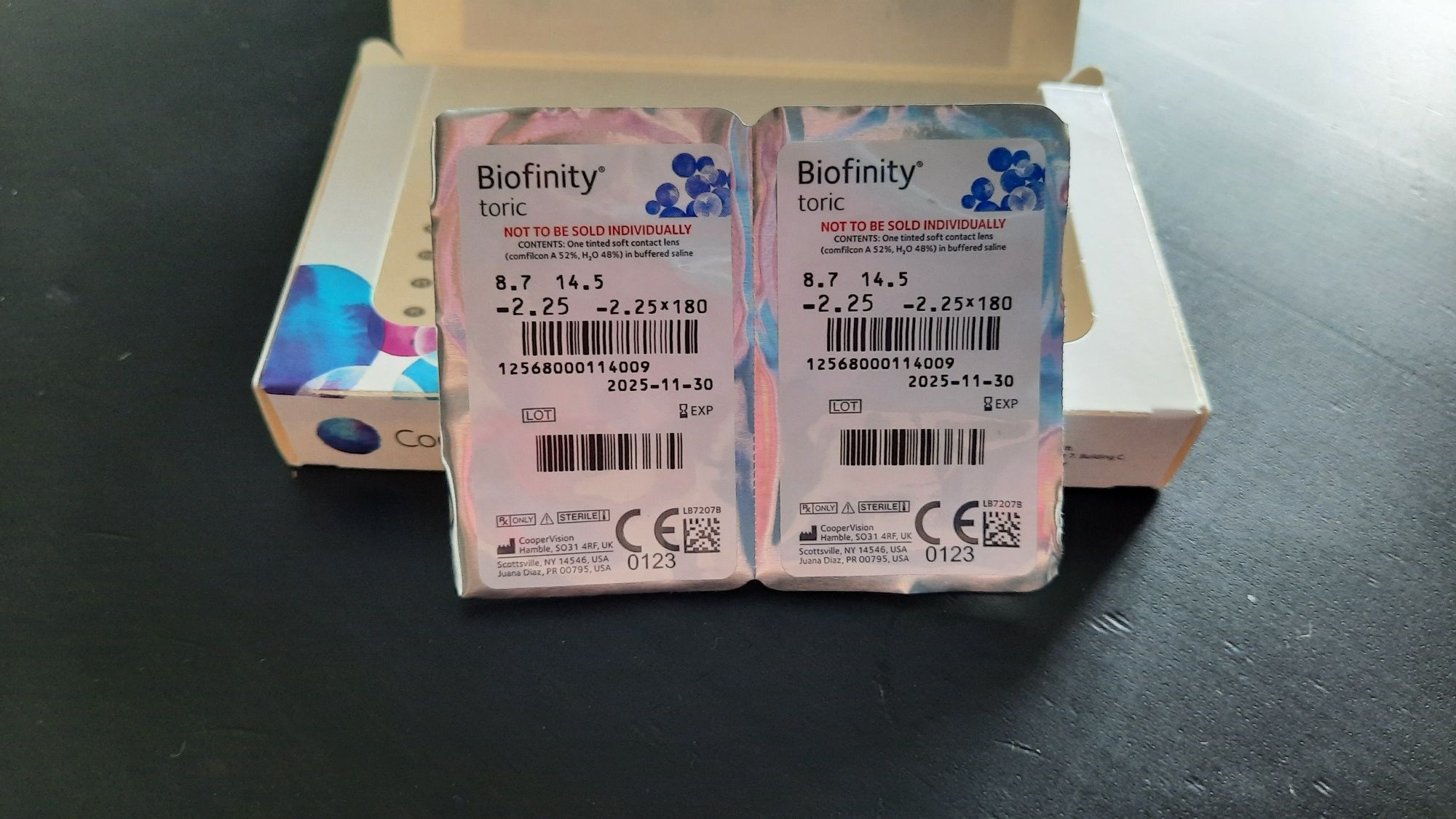 Soczewki Biofinity Toric -2,25 180 -2.25 2szt