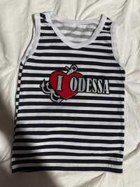 T-shirt w paski Kocham Odessę 4-5 lat