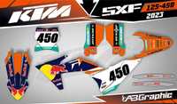 Наклейки KTM EXC XC-W XCW SX SXF SMC 125 250 300 450 Ендуро Супермото