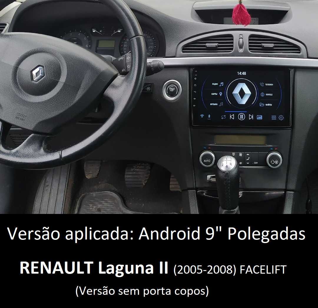 (NOVO) Rádio 2DIN • Renault Laguna 2 / II (2001 até 2008) • Android