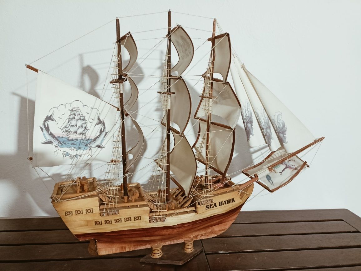 Model żaglowca, duży 95/74cm.