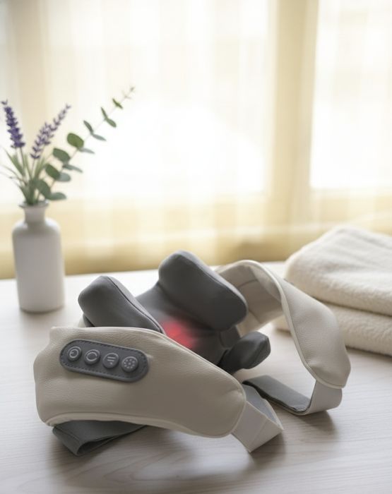 Масажер для спини та шиї з підігрівом та USB зарядкою