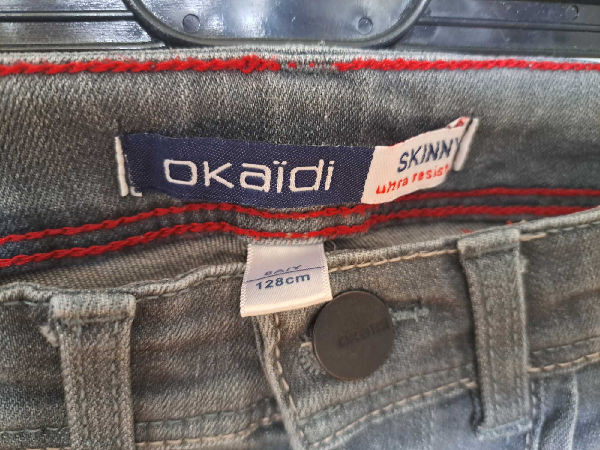 Spodnie jeans SKINNY OKAIDI rozm. 128 cm