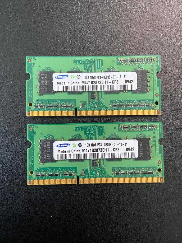 Memórias RAM DDR3 2x1GB