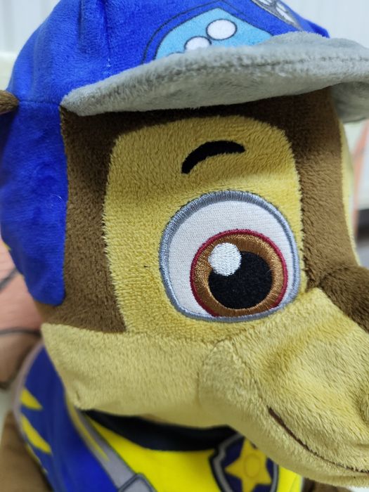 М'яка іграшка Чейз гонщик 55см. Щенячий патруль (Paw Patrol) Оригінал!