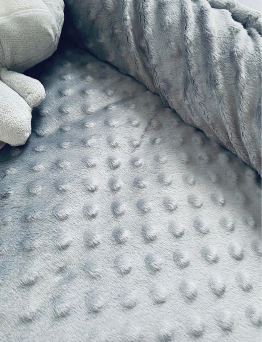 Kokon gniazdo dwustronny dla niemowlaka noworodka otulacz welur