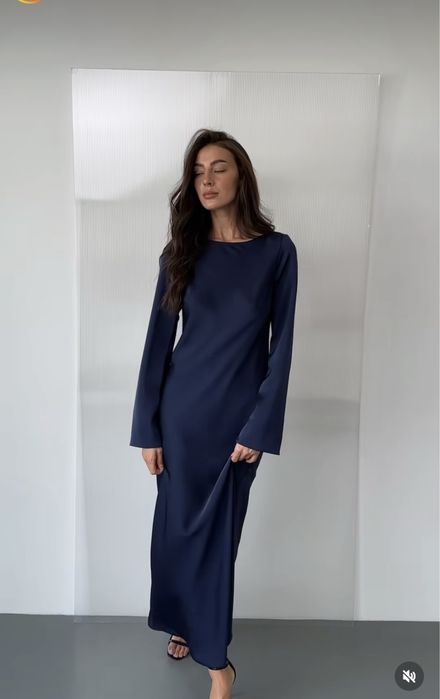 Сукня шовкова максі