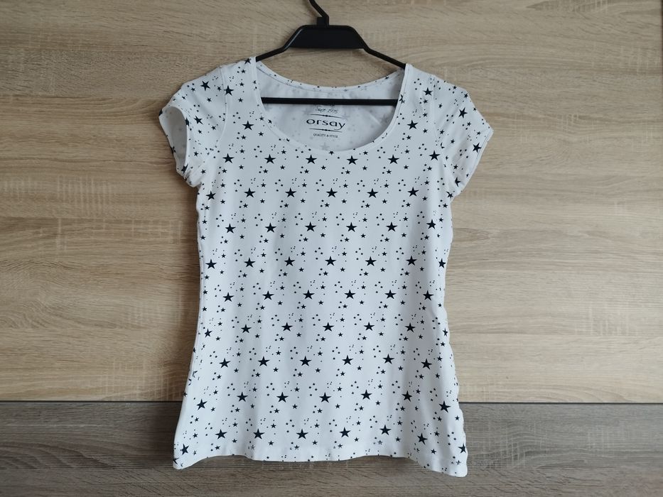 Orsay t-shirt w gwiazdki S