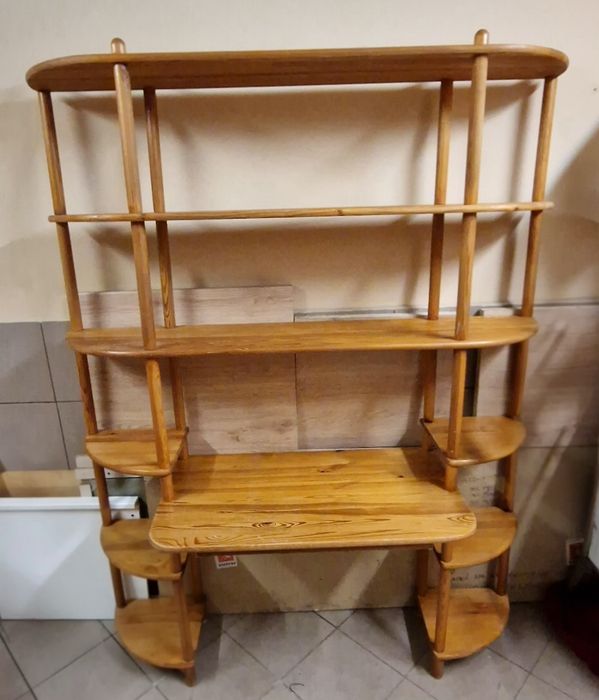 Regał biurko biblioteczka drewniana 150x194