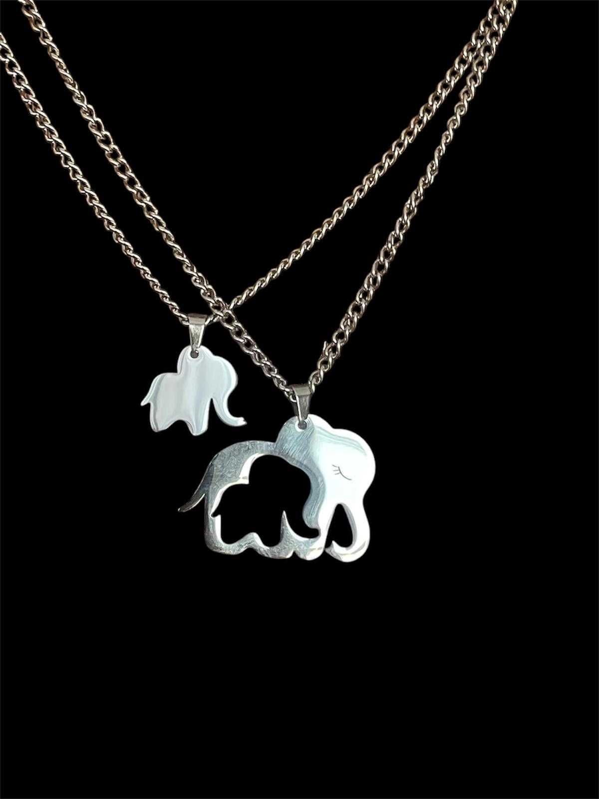 Colar  Mãe&Bebé Elefante