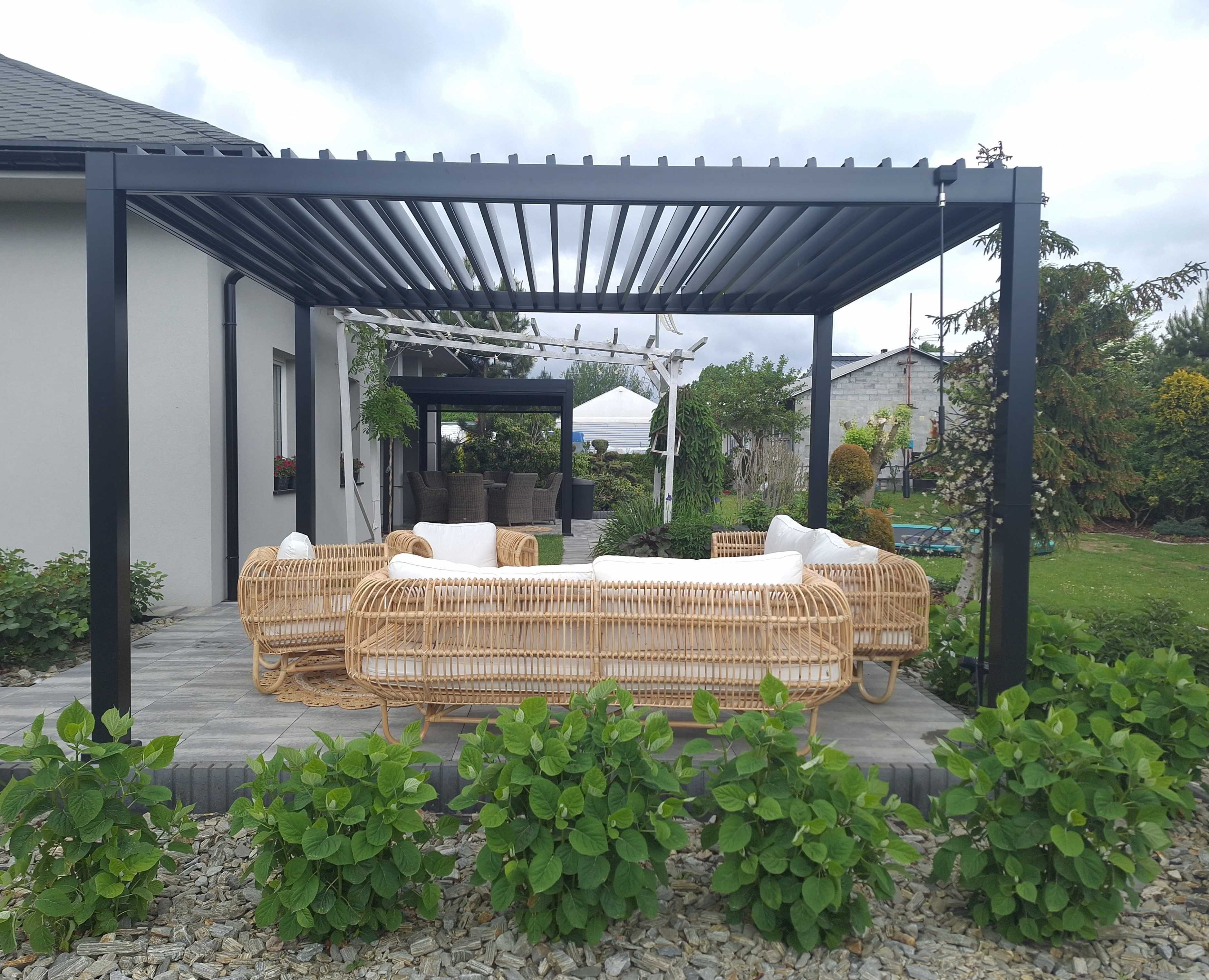Pergola Ogrodowa 3x4 Zadaszenie Tarasu Lamele Aluminium