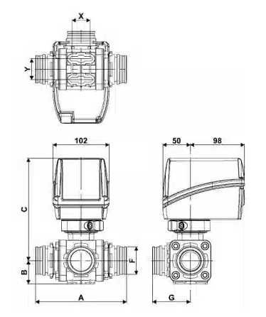 Elektryczny zawór kulowy AGRIFAC 7315.311 , ARAG 853K15S66