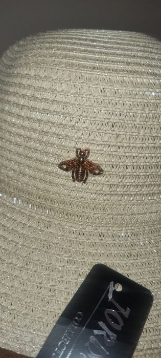 Stylowy kapelusz słomkowy idealny na lato- delikatny BEŻ