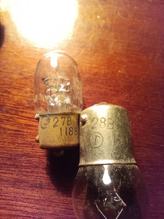 Лампочки 27-28 В