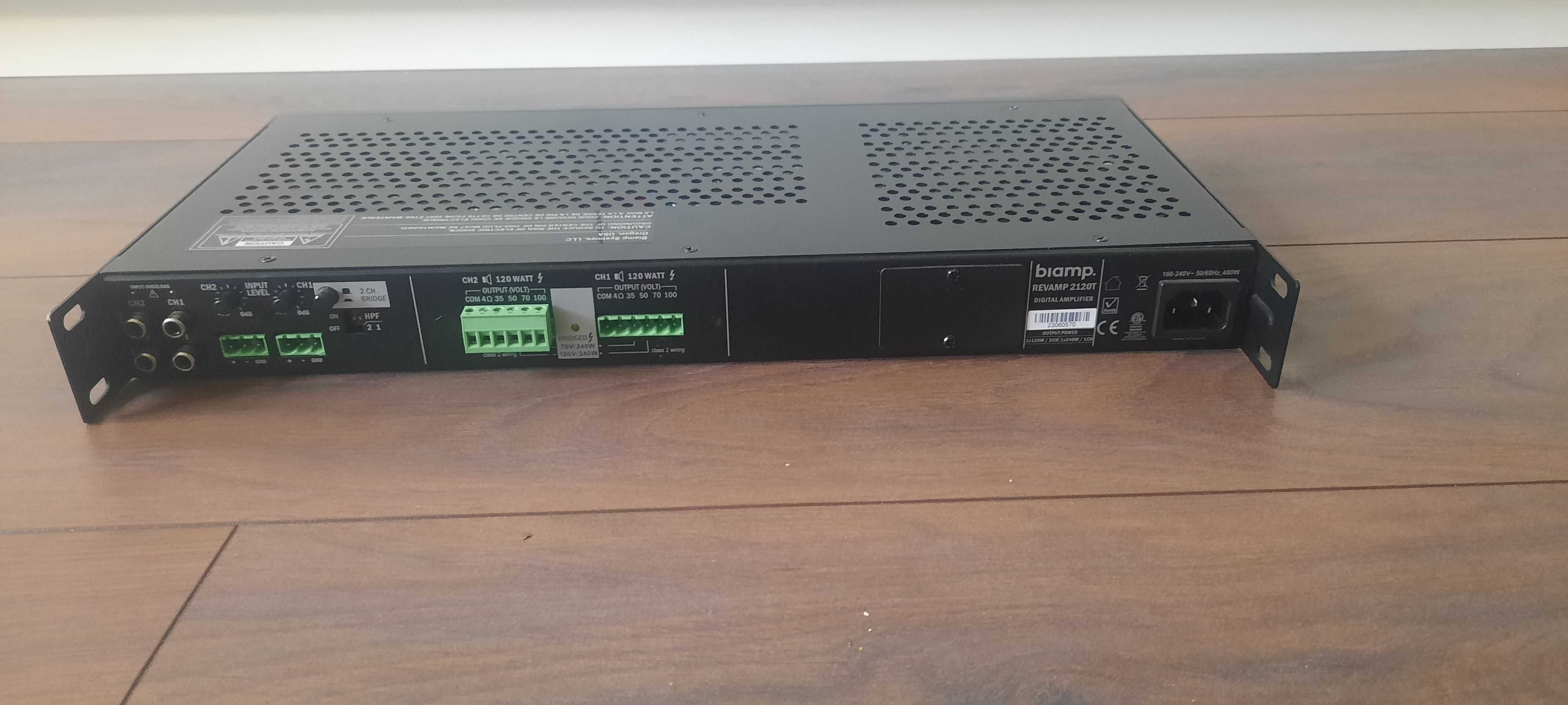 BIAMP REVAMP 2120T - 2-kanałowy cyfrowy wzmacniacz mocy