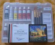 Zestaw artystyczny LOOZZ Art w walizce nowy w folii 20 elementów 3+