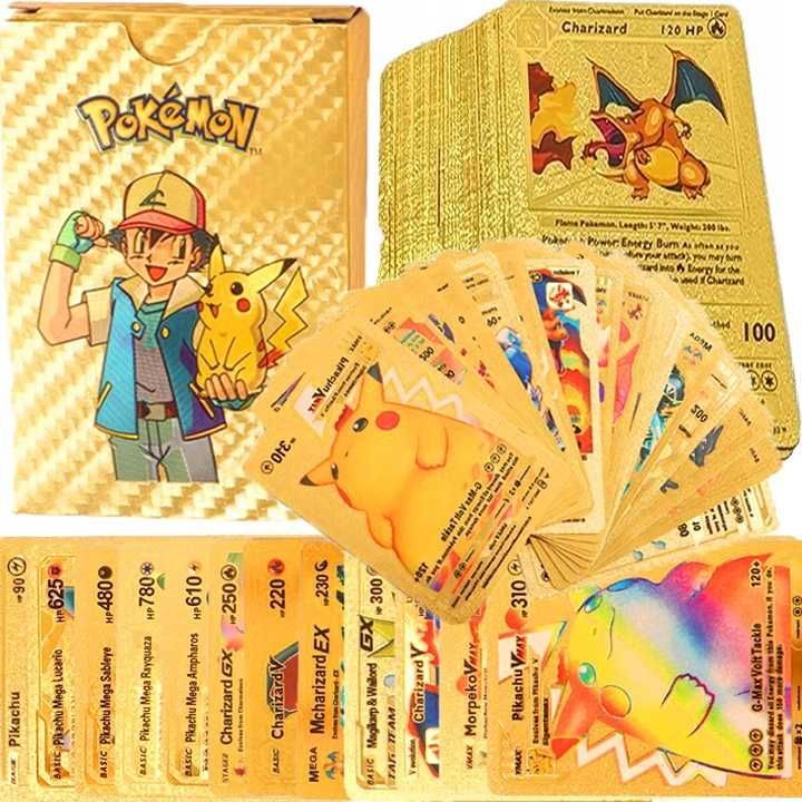 ZŁOTE karty pokemon + ALBUM na karty GRATIS