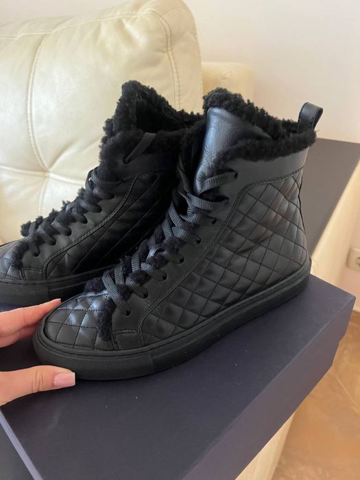 Кеди Le Silla взуття хай топи шкіра осінь зима