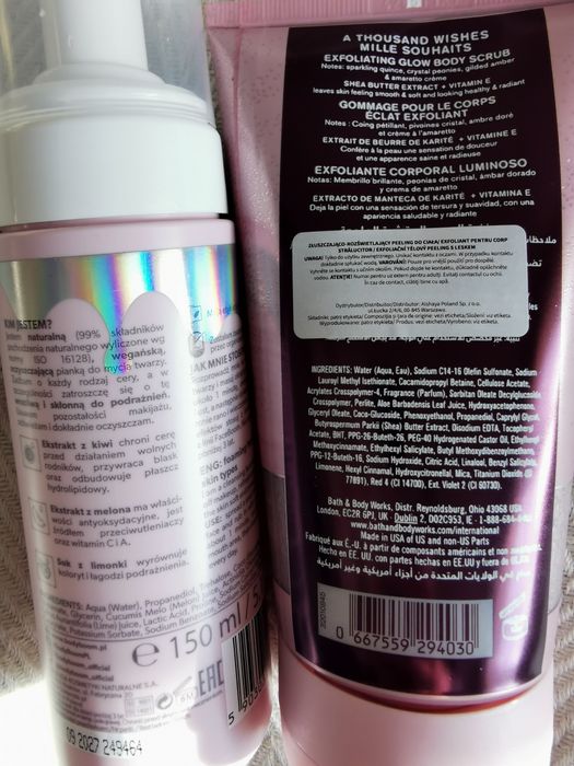 Peeling i pianka Bath and body Works i face boom