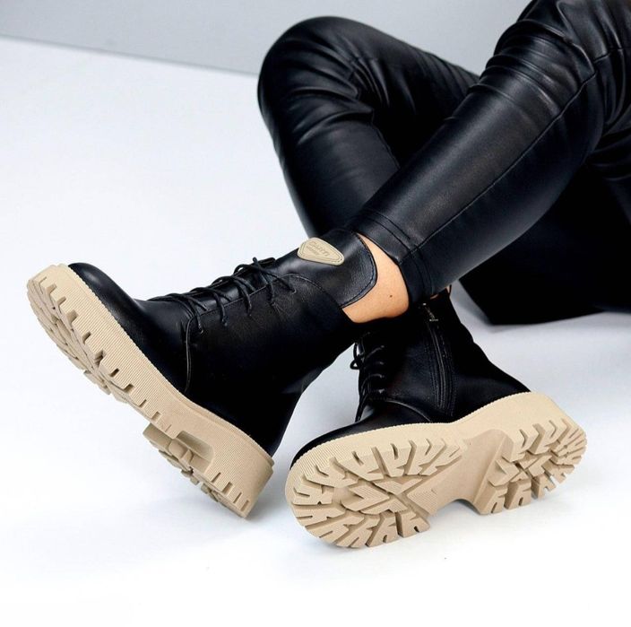 Жіночі шкіряні черевики. Осінь-весна. Розміри 36,37,38,40